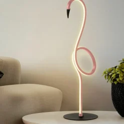 Sklep Kaja Różowy flaming, lampka stołowa FLAMINGO-TL-PNK z serii FLAMINGO* Nowoczesne Lampki Stołowe