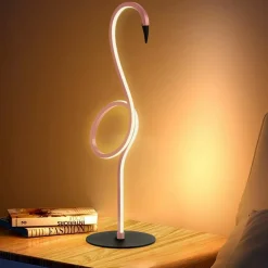 Sklep Kaja Różowy flaming, lampka stołowa FLAMINGO-TL-PNK z serii FLAMINGO* Nowoczesne Lampki Stołowe
