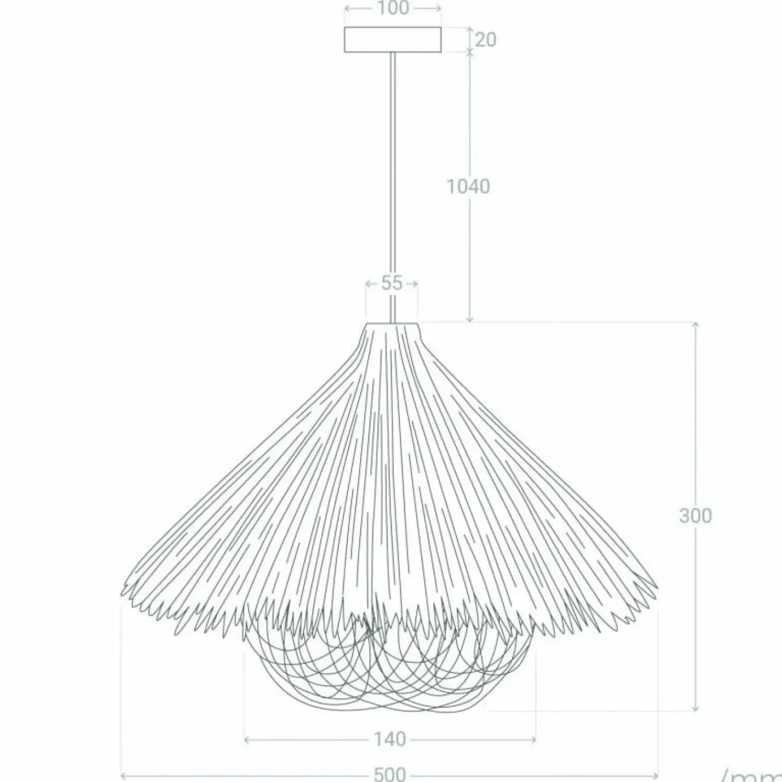 Sklep Kaja Rozkloszowana lampa wisząca z rattanu ABR-NLW32-BH-E27 BOHO | Kaja brązowy Hot