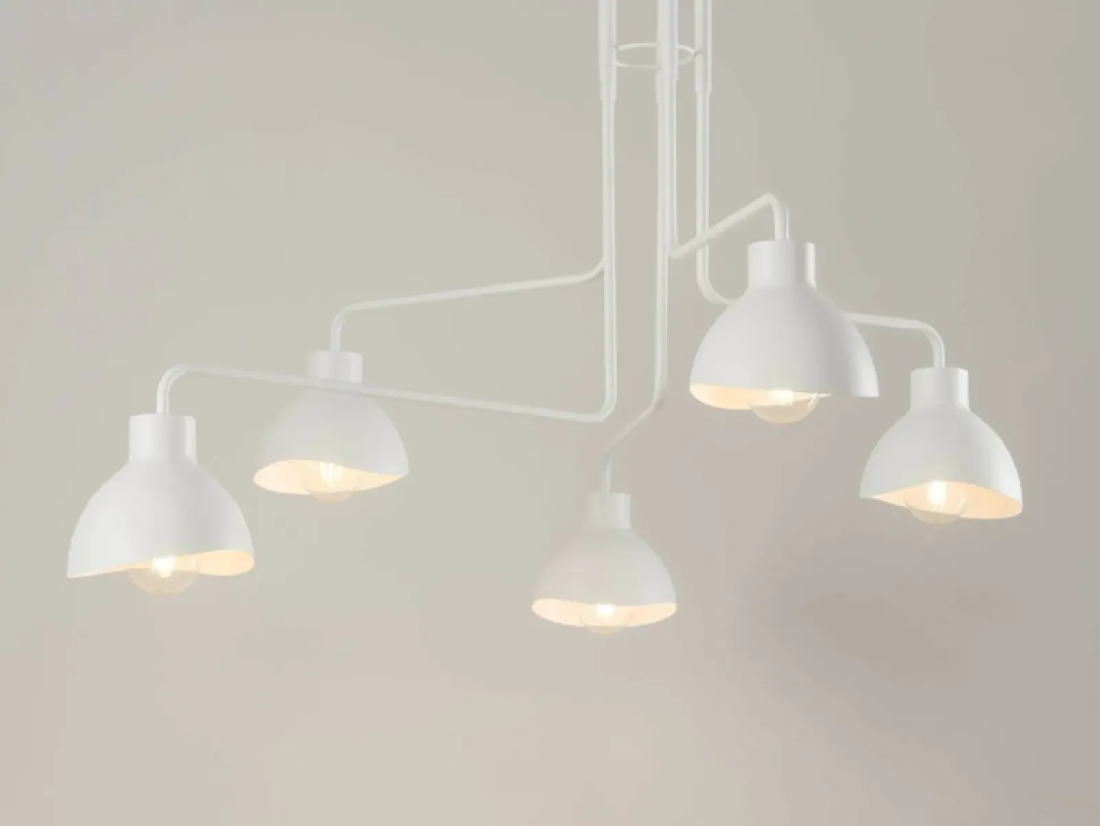 Sklep Kaja Rozłożysta, biała lampa wisząca do salonu SIG 32452 z serii HOLI biały Store