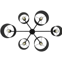 Sklep Kaja Rozłożysta lampa sufitowa do salonu K-4321 SIMONE BLACK | Kaja czarny Cheap