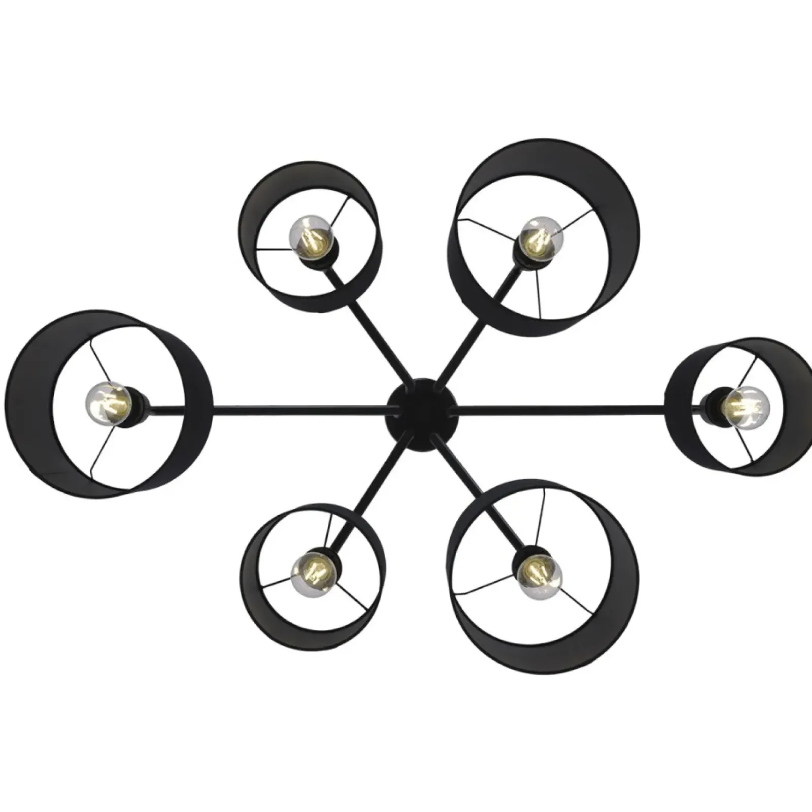Sklep Kaja Rozłożysta lampa sufitowa do salonu K-4321 SIMONE BLACK | Kaja czarny Cheap