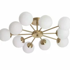 Sklep Kaja Rozłożysta, złota lampa sufitowa ABR-ZWZ-10XG9 ELEGANTE | Kaja złoty Store