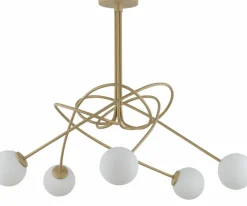 Sklep Kaja Rozłożysta, złota lampa sufitowa z kulami SIG 33357 z serii VELVET New