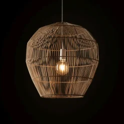 Sklep Kaja Rustykalna, beżowa lampa wisząca 11164 HAITI | Kaja Oświetlenie Hot