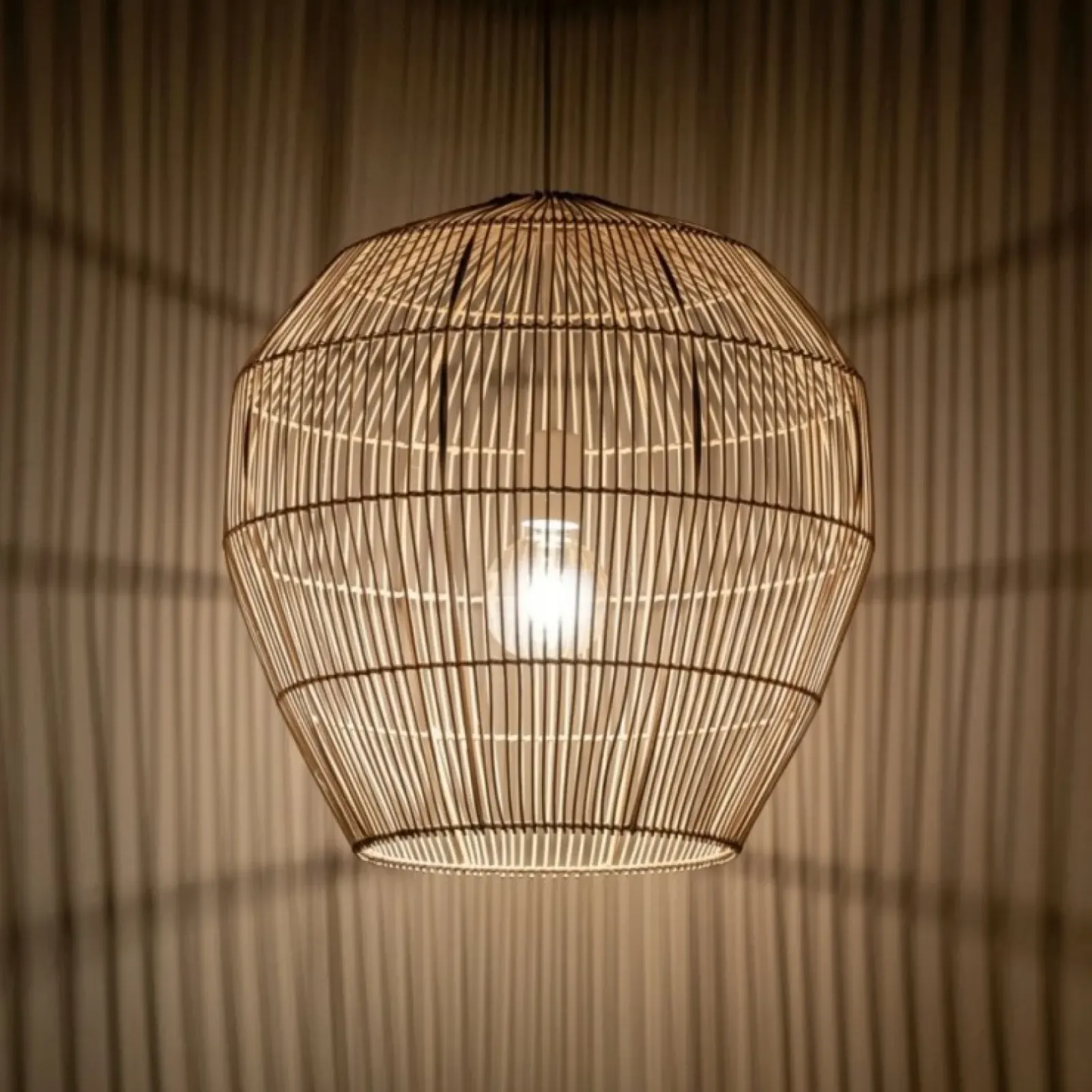 Sklep Kaja Rustykalna, beżowa lampa wisząca 11164 HAITI | Kaja Oświetlenie Hot