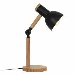 Sklep Kaja Rustykalna, drewniana lampka biurkowa T22004B-BLBALBO | Kaja* Lampki Biurkowe