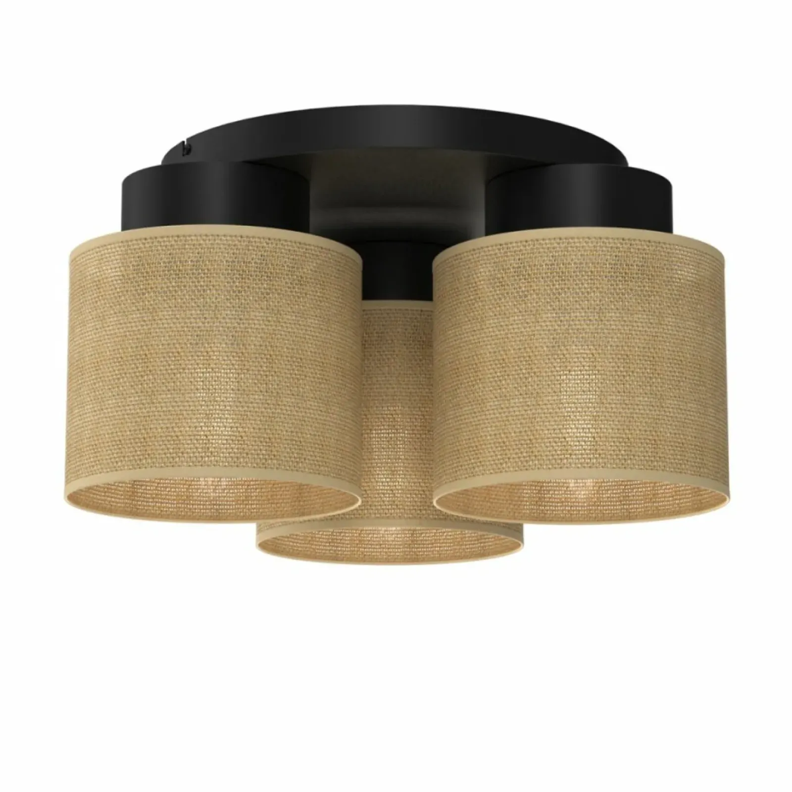 Sklep Kaja Rustykalna lampa sufitowa z plecionymi abażurami LX 5209 JUTE | Kaja Store
