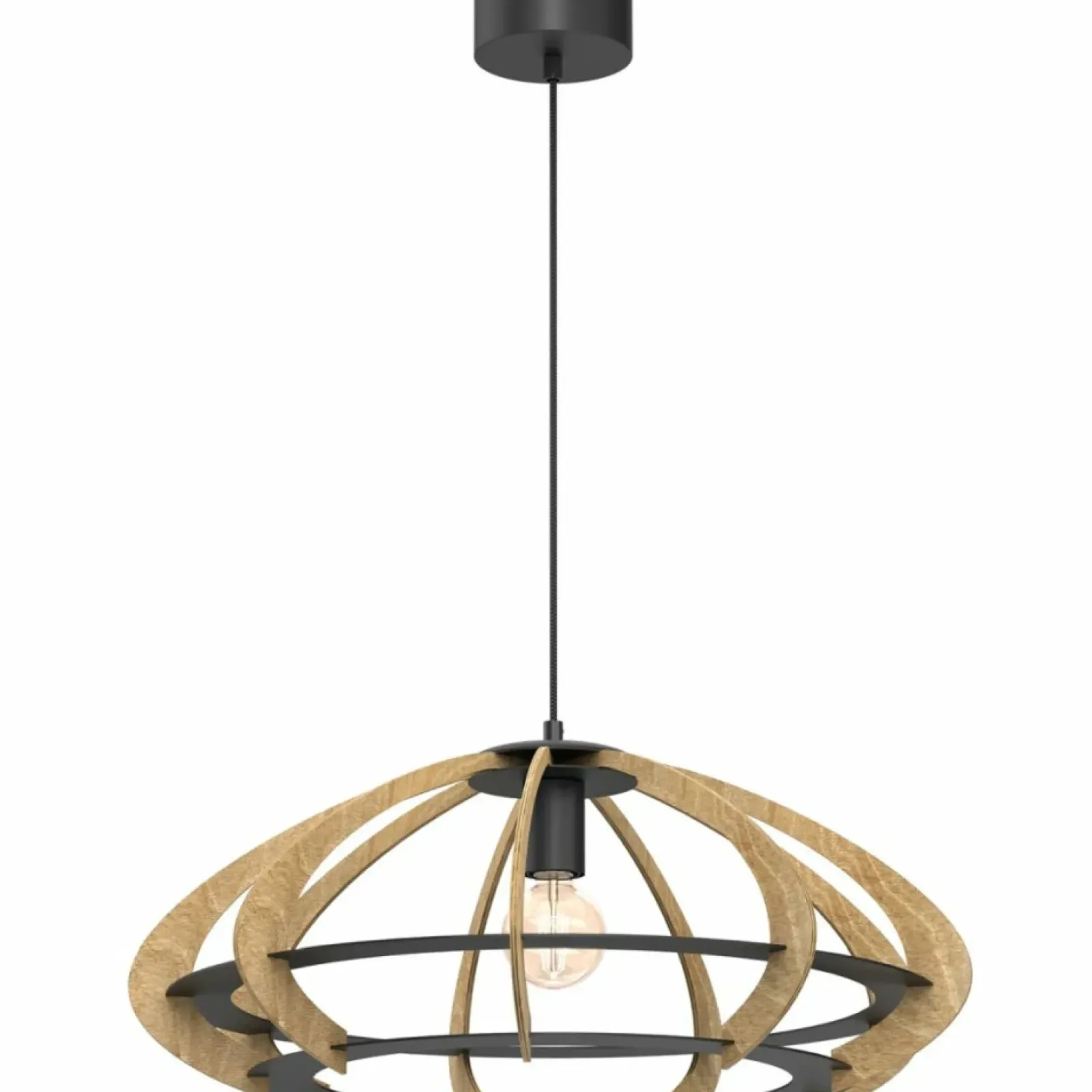 Sklep Kaja Rustykalna lampa wisząca, drewniany abażur LX 9993 OREBO | Kaja Outlet
