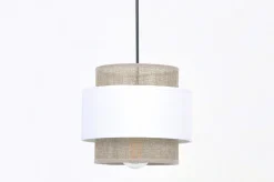 Sklep Kaja Rustykalna lampa wisząca, trzy abażury, do salonu K-5272 z serii CEZAR* Żyrandole Z Abażurem|Żyrandole Z Abażurami