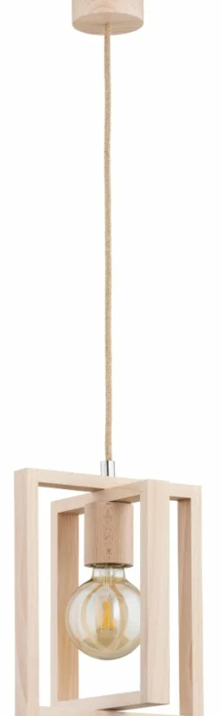 Sklep Kaja Rustykalna lampa wisząca wykonana z drewna AL 61138 MOLI | Kaja Flash Sale