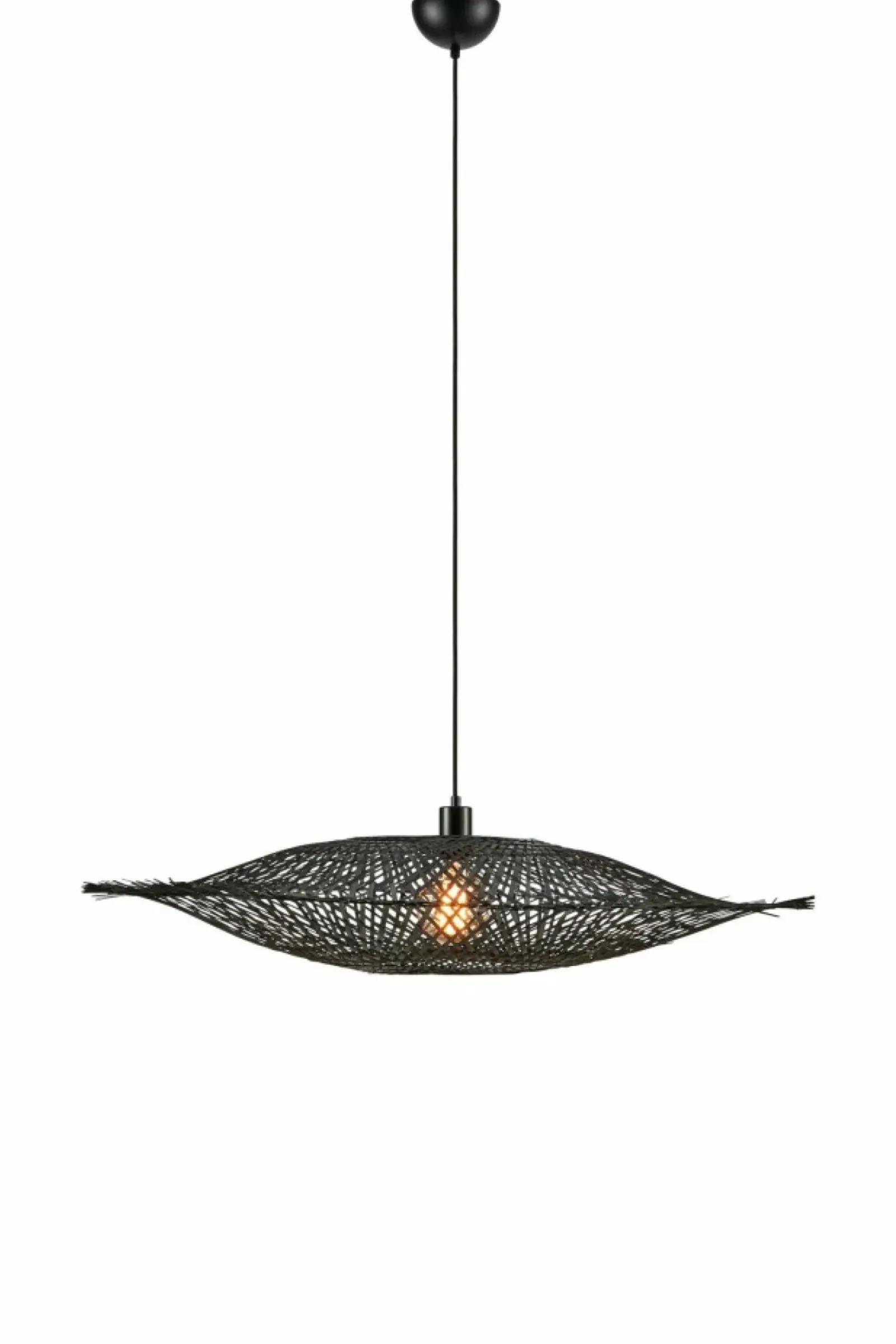 Sklep Kaja Rustykalna lampa wisząca z plecionym abażurem 108672 KUMO | Kaja Clearance