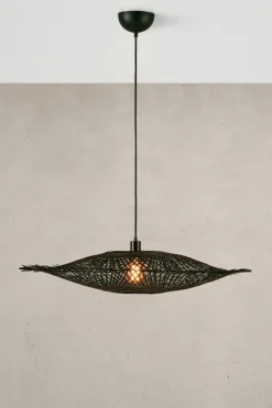 Sklep Kaja Rustykalna lampa wisząca z plecionym abażurem 108672 KUMO | Kaja Clearance