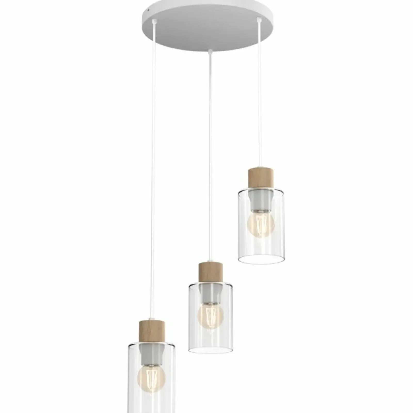 Sklep Kaja Rustykalna lampa z drewnianymi oprawkami MLP8556 MADERA | Kaja Sale