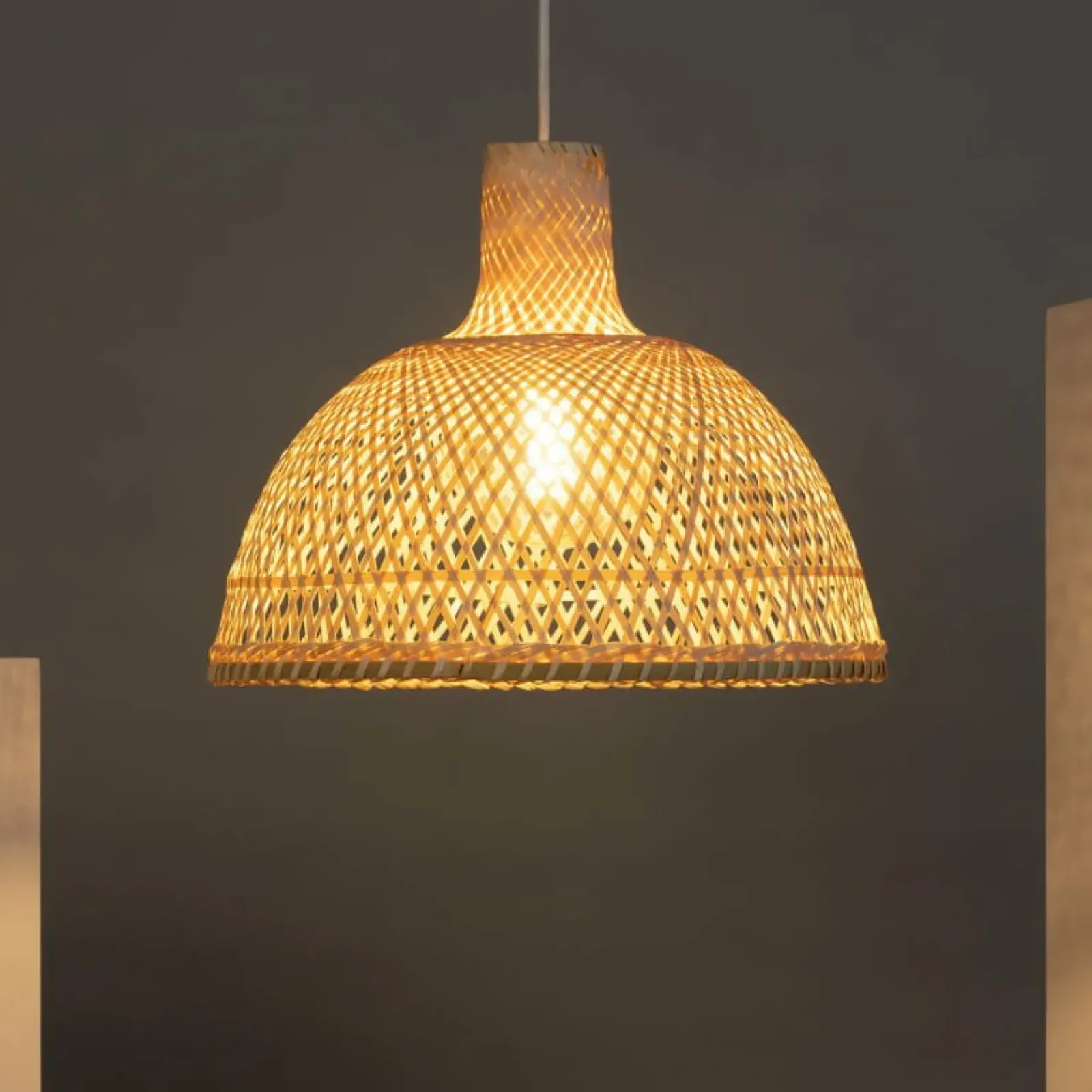 Sklep Kaja Rustykalna lampa z plecionym abażurem ABR-NLW29-BH-E27 BOHO | Kaja brązowy Best Sale
