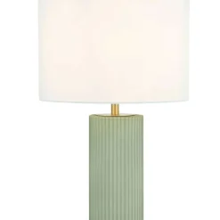Sklep Kaja Rustykalna lampka nocna do sypialni LP-787/1T MIĘTOWA TOKIO | Kaja* Lampki Stołowe Z Abażurem|Nowoczesne Lampki Stołowe