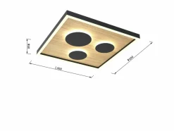 Sklep Kaja Rustykalna, ledowa lampa sufitowa WF 9012-306S DIJON | Kaja* Lampy Led|Plafony Nowoczesne