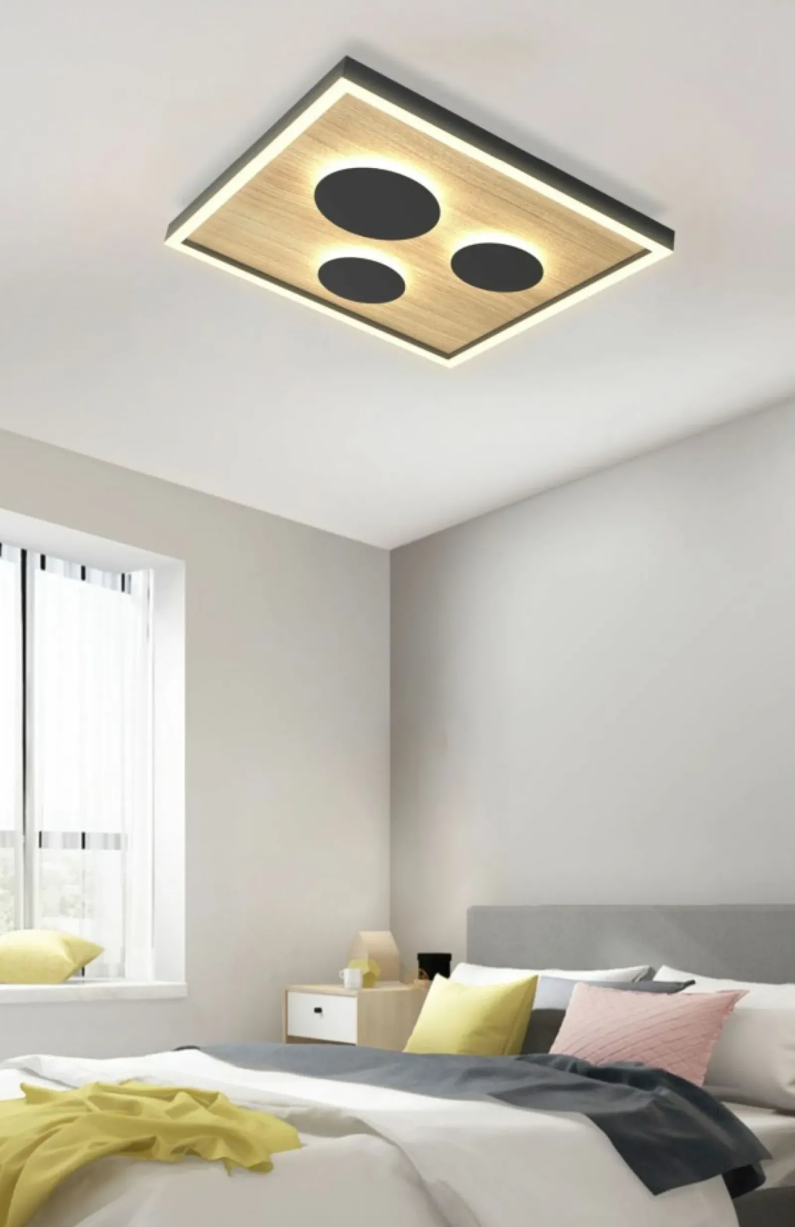 Sklep Kaja Rustykalna, ledowa lampa sufitowa WF 9012-306S DIJON | Kaja* Lampy Led|Plafony Nowoczesne