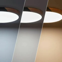 Sklep Kaja Rustykalny plafon LED do sypialni ⌀50cm ABR-PLOG-C-40W LAGIO | Kaja* Lampy Led|Plafony Nowoczesne