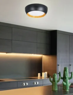Sklep Kaja Rustykalny plafon z drewnem, do sypialni 14-24121 ABRUZZO | Kaja* Lampy Led|Plafony Nowoczesne