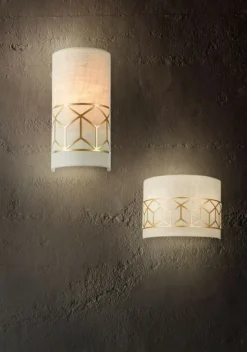 Sklep Kaja Smukła lampa ścienna do sypialni H223-WL-01-G MESSINA | Kaja* Kinkiety Tradycyjne