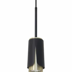 Sklep Kaja Smukła lampa wisząca z czarno-złotą tubą ML0267 FLOWER | Kaja Fashion