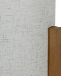 Sklep Kaja Smukła lampka stołowa, drewniane nogi TB-85930-L-WH-WO ONES | Kaja* Lampki Stołowe Z Abażurem|Tradycyjne Lampki Stołowe
