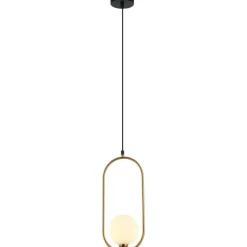Sklep Kaja Smukła, pionowa, złota lampa wisząca PND-3965-1-BRO z serii LUPUS Flash Sale