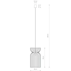 Sklep Kaja Smukła, rustykalna lampa wisząca 10570 KYMI | Kaja Oświetlenie Discount