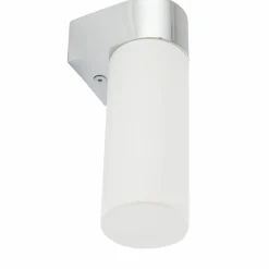 Sklep Kaja Smukły, biało-srebrny kinkiet do łazienki 10723 NATALIE | Kaja* Lampy Do Łazienki