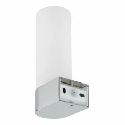 Sklep Kaja Smukły, biało-srebrny kinkiet do łazienki 10723 NATALIE | Kaja* Lampy Do Łazienki
