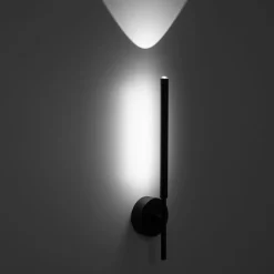 Sklep Kaja Smukły, czarny kinkiet do korytarza TK 5397 FOCUS BLACK | Kaja* Lampy Led