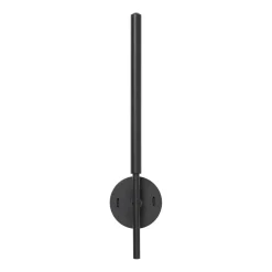 Sklep Kaja Smukły, czarny kinkiet do korytarza TK 5397 FOCUS BLACK | Kaja* Lampy Led