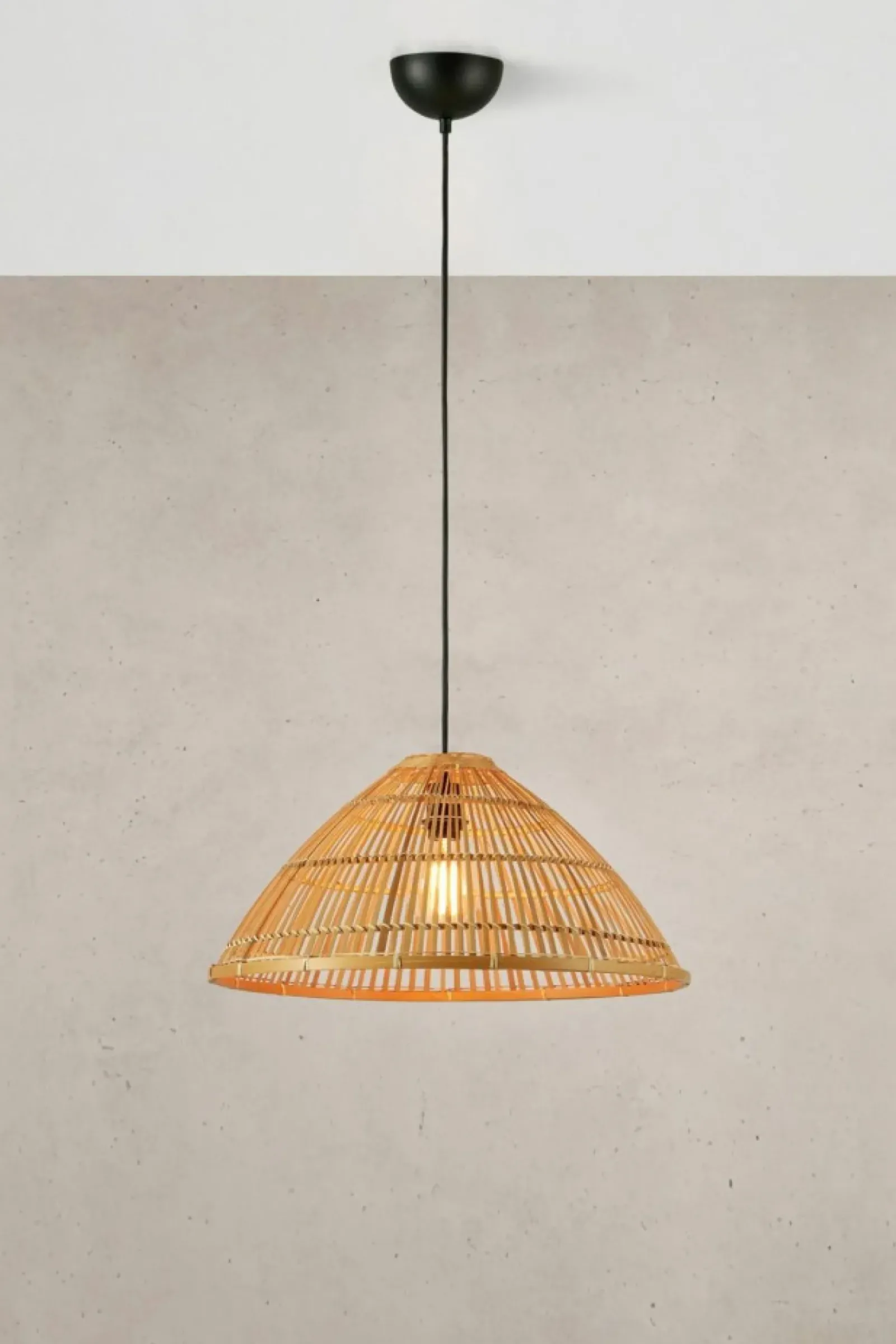 Sklep Kaja Słomkowa lampa wisząca boho, do sypialni 108673 CAPELLO | Kaja Cheap