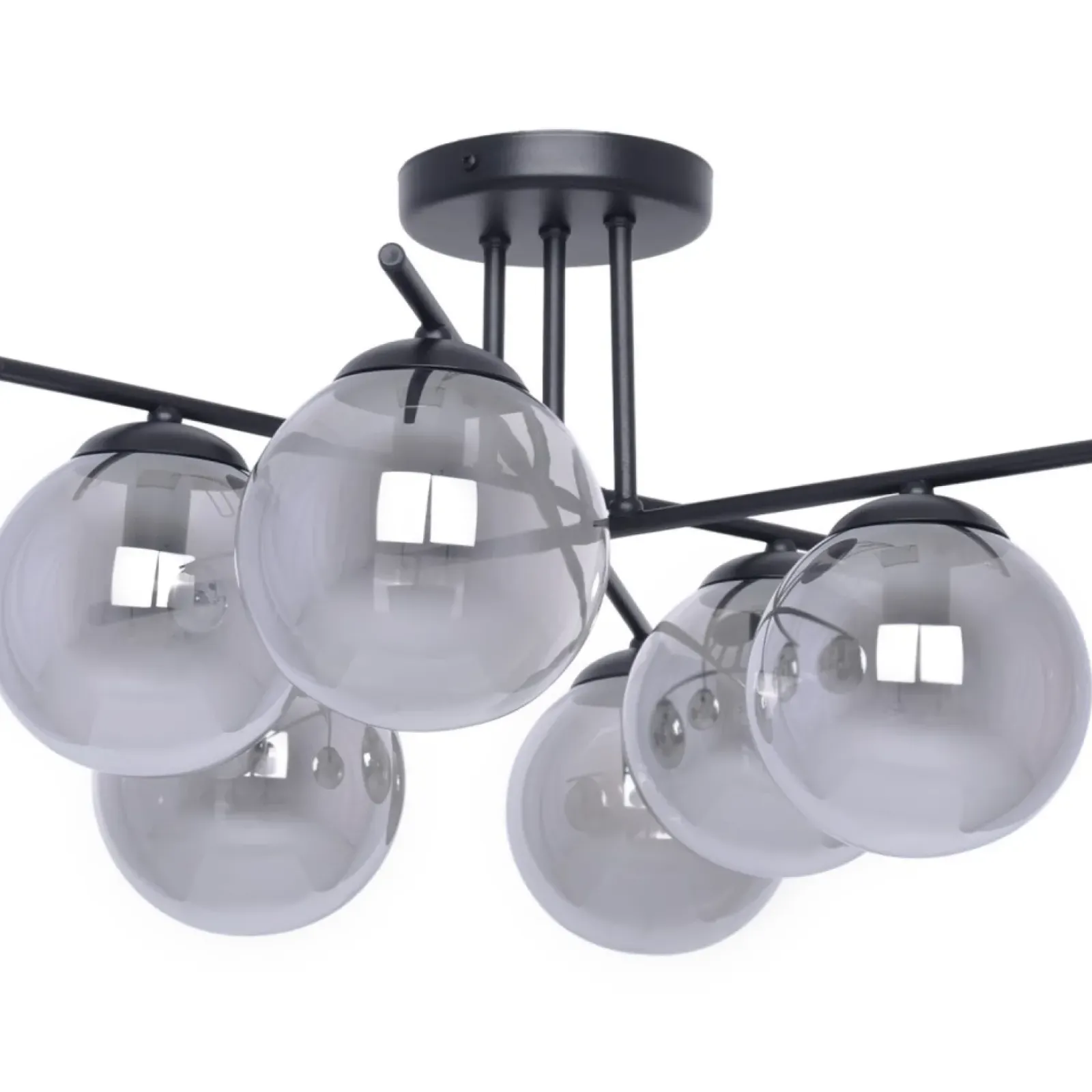 Sklep Kaja Spektakularna lampa sufitowa, grafitowe klosze K-5167 - GAMMA | Kaja Flash Sale