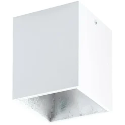 Sklep Kaja Spot biała kostka ze srebrnym wnętrzem 94499 POLASSO | Kaja* Lampy Led