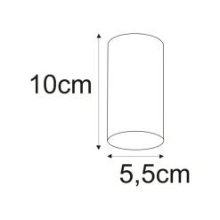 Sklep Kaja Spot krótka tuba GU10 10cm K-4414 MILE WHITE | Kaja Oświetlenie* Spoty - Tuby I Boxy