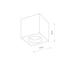 Sklep Kaja Spot natynkowy do kuchni 8,5x8,5cm 10718 PARANA | Kaja Oświetlenie* Lampy Do Łazienki
