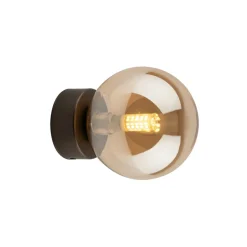 Sklep Kaja Spot z okrągłym, ozdobnym kloszem TK 10256 ESTERA BROWN | Kaja Clearance