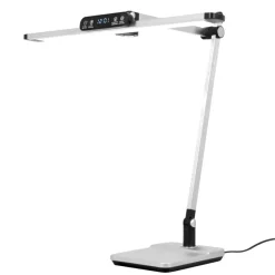 Sklep Kaja Srebrna lampa biurkowa, kreślarska, LED K-BL1321 z serii ARES* Lampki Biurkowe|Lampy Led