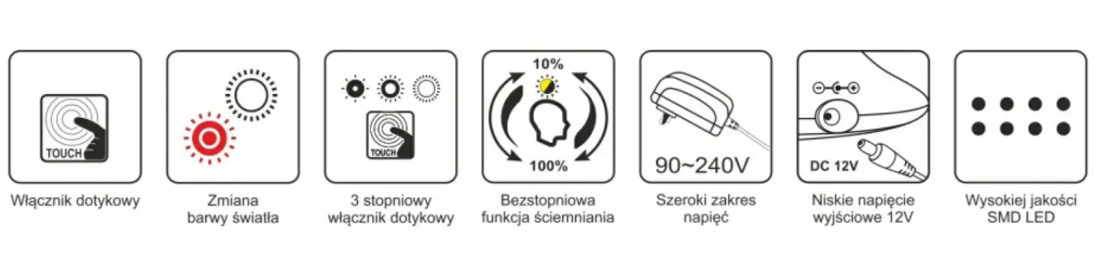 Sklep Kaja Srebrna lampa biurkowa, kreślarska, LED K-BL1321 z serii ARES* Lampki Biurkowe|Lampy Led