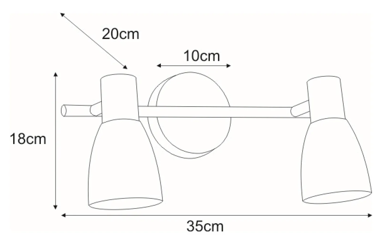 Sklep Kaja Srebrna lampa nad lustro w łazience K-8000/2 HUGO | Kaja Oświetlenie* Kinkiety Tradycyjne