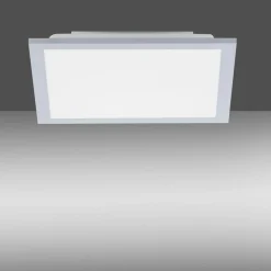 Sklep Kaja Srebrna lampa sufitowa LED - kwadrat 14750-21 z serii FLAT | Kaja srebrny Hot