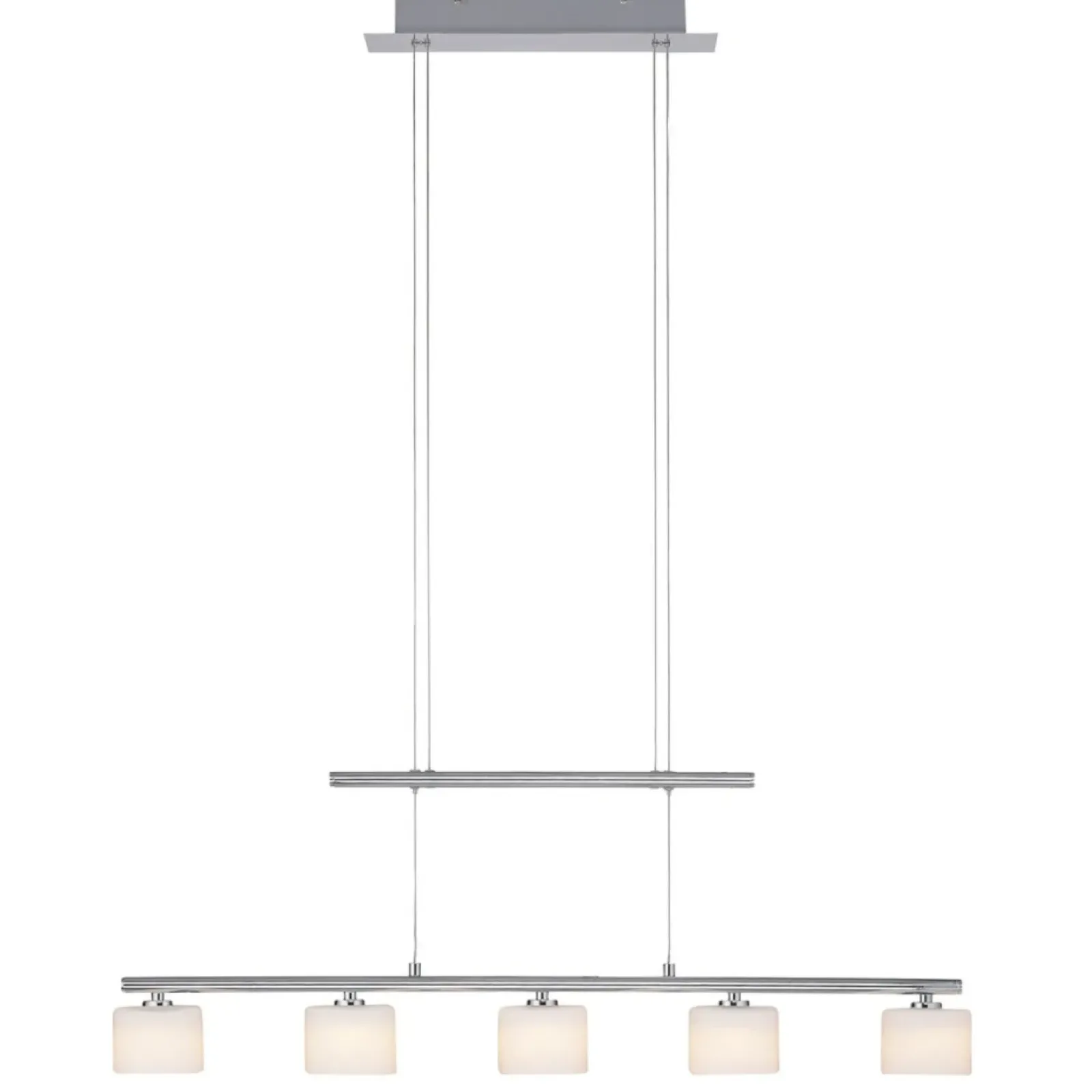 Sklep Kaja Srebrna lampa sufitowa LED - pięć źródeł LED 2209-55 z serii HYDRA szary Fashion