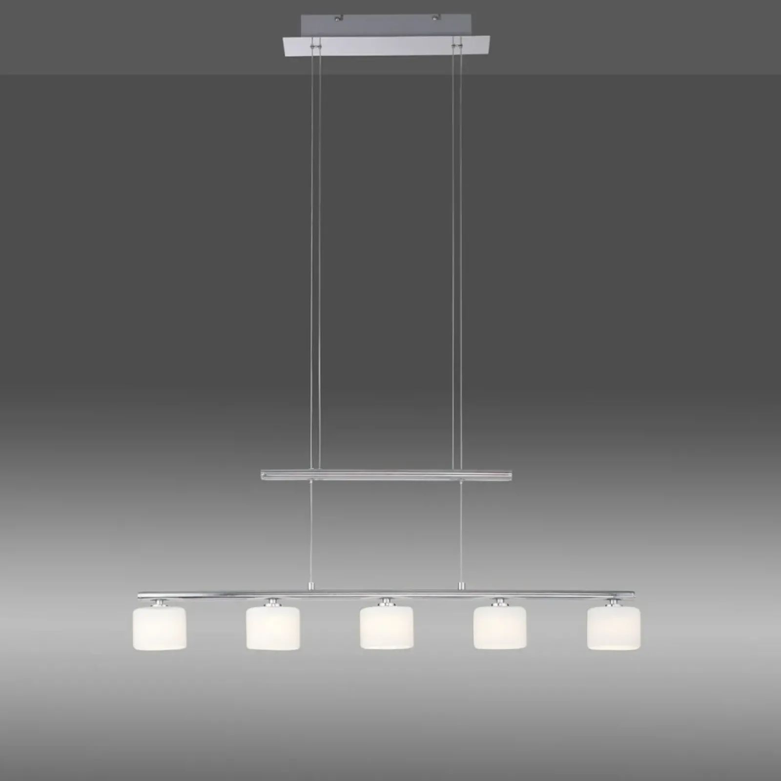 Sklep Kaja Srebrna lampa sufitowa LED - pięć źródeł LED 2209-55 z serii HYDRA szary Fashion