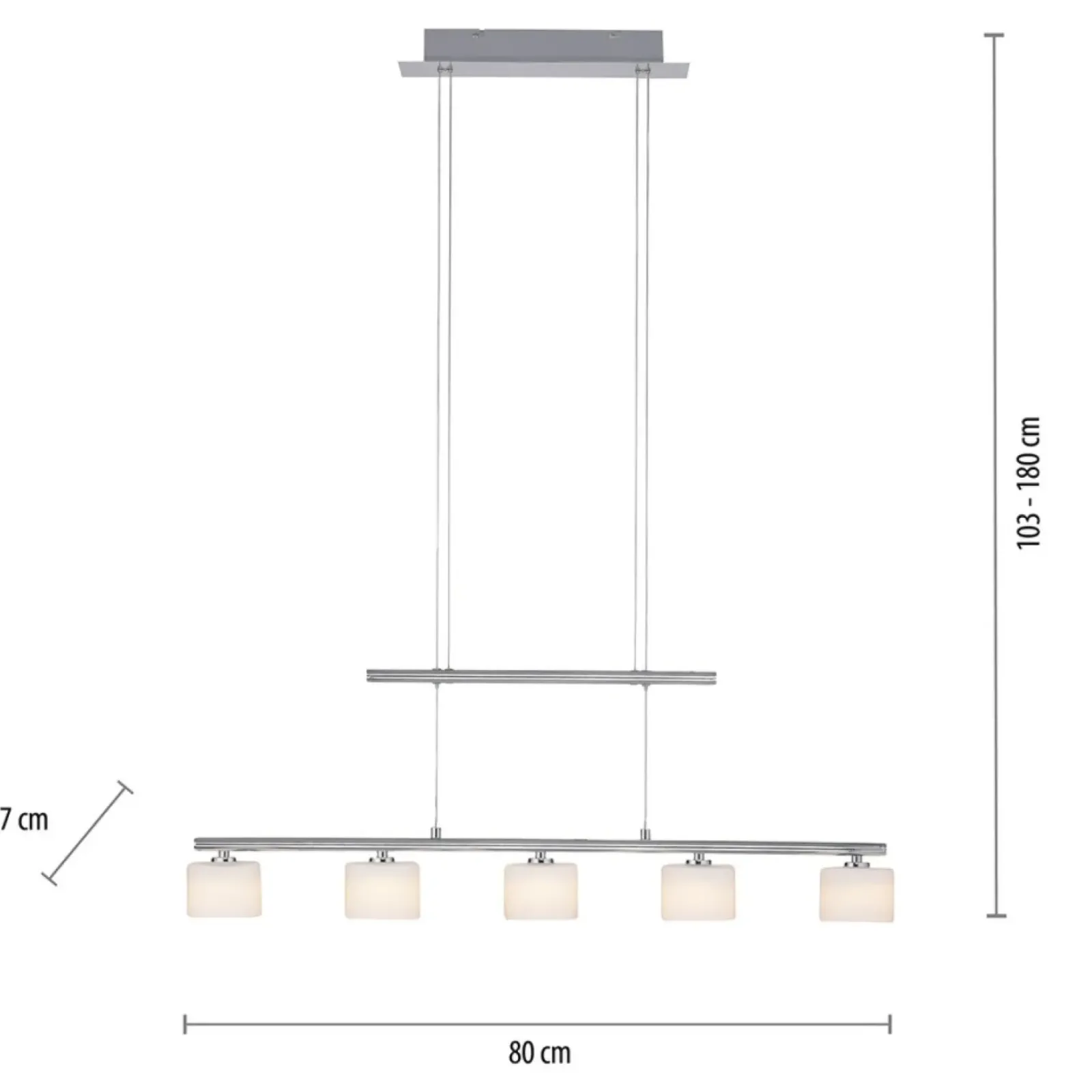Sklep Kaja Srebrna lampa sufitowa LED - pięć źródeł LED 2209-55 z serii HYDRA szary Fashion