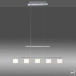 Sklep Kaja Srebrna lampa sufitowa LED - pięć źródeł LED 2209-55 z serii HYDRA szary Fashion