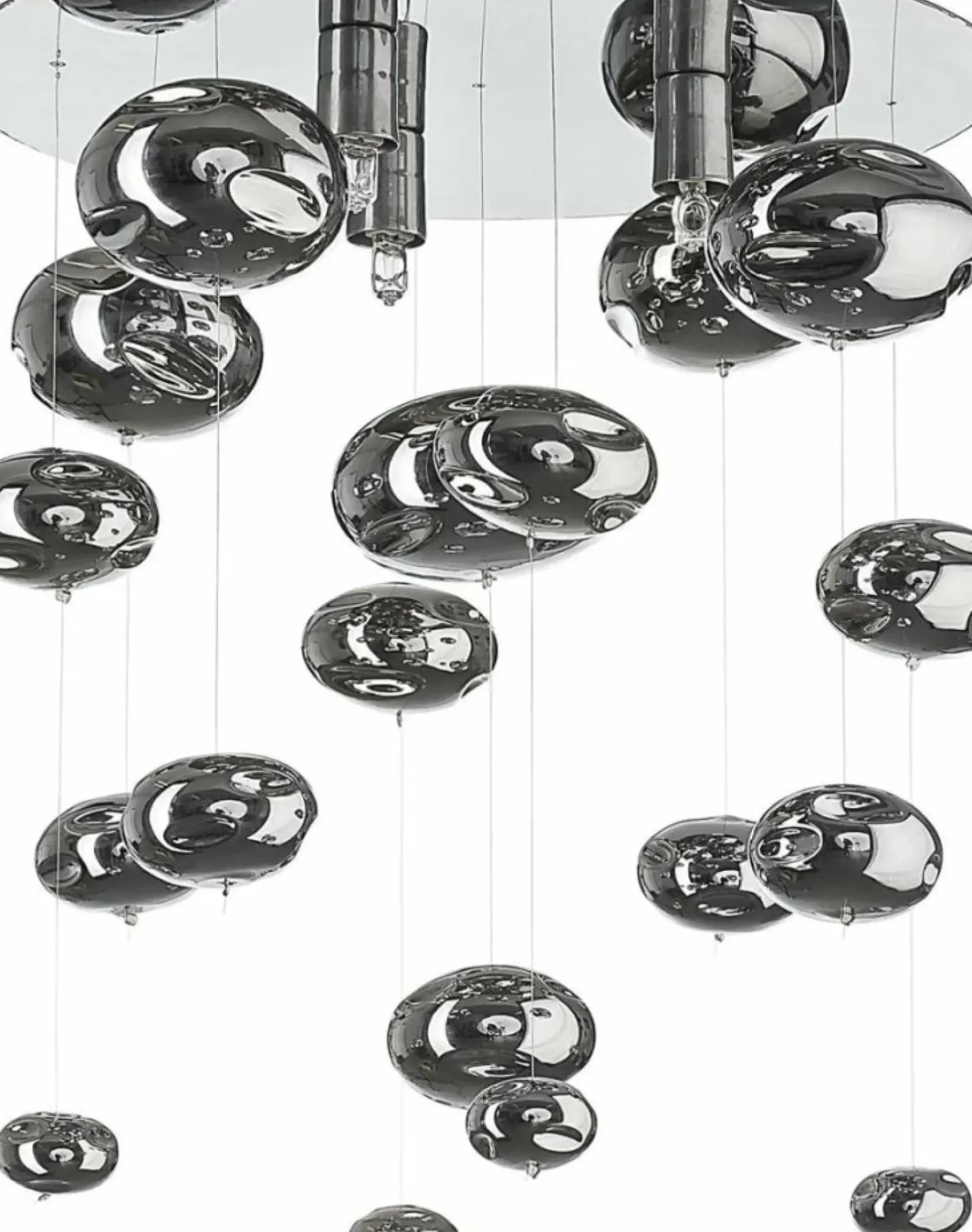 Sklep Kaja Srebrna lampa sufitowa na bazie koła 5424 SALVA | Kaja Oświetlenie srebrny Outlet