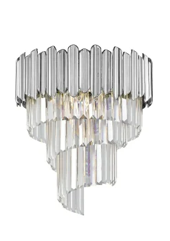Sklep Kaja Srebrna lampa sufitowa z kryształkami C0535-05C-F4AC z serii GLADIUS* Plafony Nowoczesne