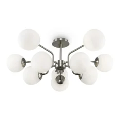 Sklep Kaja Srebrna lampa wisząca dająca dużo światła MOD221PL-10N z serii ERICH nikiel New